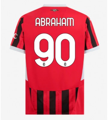 AC Milan Tammy Abraham #90 Replika Hjemmebanetrøje 2024-25 Kortærmet
